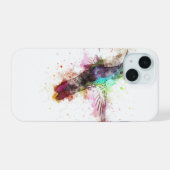 ハチドリ iPhone 15ケース (裏面横)