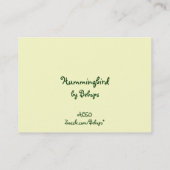 ハチドリATC 名刺 (裏面)