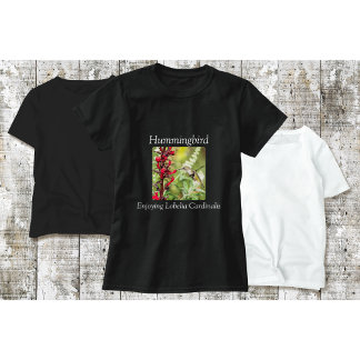 ハチドリTシャツ カーディナルフラワー Tシャツ