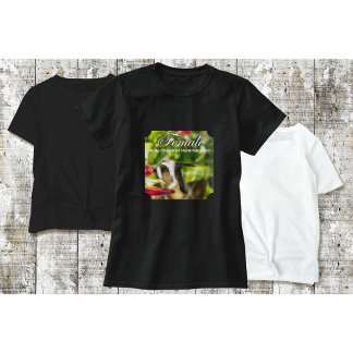 ハチドリTシャツ フィーダーに止まる Tシャツ