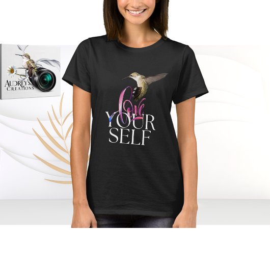 ハチドリTシャツ 自分を愛する Tシャツ