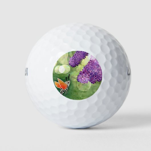ハチバードホークとライラック ゴルフボール (正面)