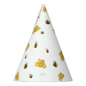 ハチパターン(の模様が)ある巣 パーティーハット (左)