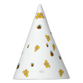 ハチパターン(の模様が)ある巣 パーティーハット (右)