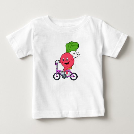 ハチマキと自転車 ベビーTシャツ (正面)