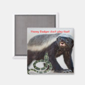 ハチミアナグマが怖くない マグネット (正面/裏面)