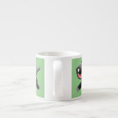 ハチミツおもしろいバジャー漫画イラストレーション エスプレッソカップ (裏面)