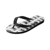 ハチミツおもしろいバジャー漫画イラストレーション キッズビーチサンダル (アングル)