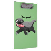 ハチミツおもしろいバジャー漫画イラストレーション クリップボード (右)