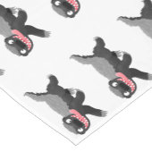 ハチミツおもしろいバジャー漫画イラストレーション ショートテーブルランナー (コーナー)