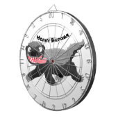 ハチミツおもしろいバジャー漫画イラストレーション ダーツボード (正面右)