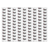 ハチミツおもしろいバジャー漫画イラストレーション テーブルクロス (正面(横))