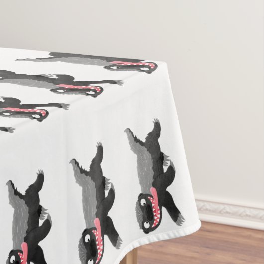 ハチミツおもしろいバジャー漫画イラストレーション テーブルクロス (インサイチュ)