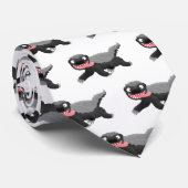 ハチミツおもしろいバジャー漫画イラストレーション ネクタイ (ロール)