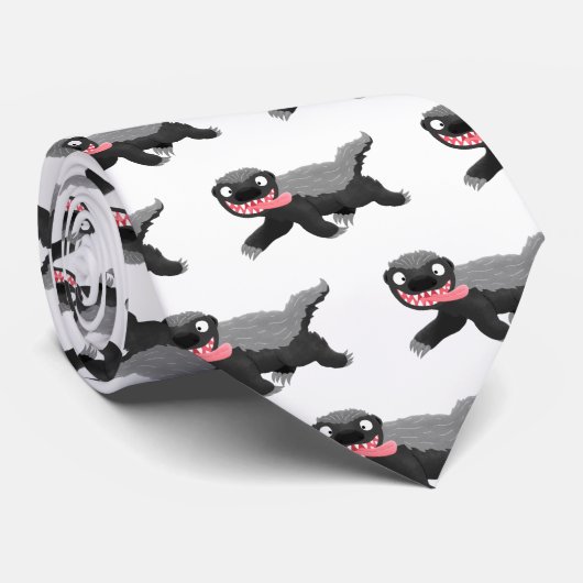 ハチミツおもしろいバジャー漫画イラストレーション ネクタイ (ロール)