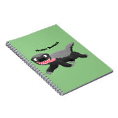 ハチミツおもしろいバジャー漫画イラストレーション ノートブック (右側)