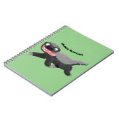 ハチミツおもしろいバジャー漫画イラストレーション ノートブック (左側)