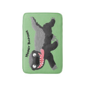 ハチミツおもしろいバジャー漫画イラストレーション バスマット (正面縦)