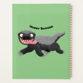 ハチミツおもしろいバジャー漫画イラストレーション プランナー手帳 (裏面)