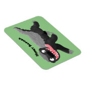 ハチミツおもしろいバジャー漫画イラストレーション マグネット (右側)