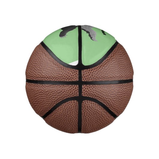 ハチミツおもしろいバジャー漫画イラストレーション ミニバスケットボール (右)