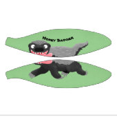 ハチミツおもしろいバジャー漫画イラストレーション ミニバスケットボール (パネル)