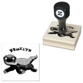 ハチミツおもしろいバジャー漫画イラストレーション ラバースタンプ (押印)