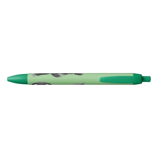 ハチミツおもしろいバジャー漫画イラストレーション 黒ボールペン (裏面)