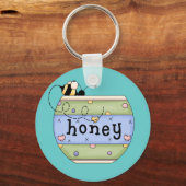 ハチミツから盗むポット キーホルダー (正面)