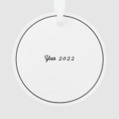 ハチミツが垂れ下がるミツバチ オーナメント (裏面)