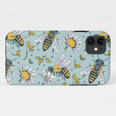 ハチミツたくさんのハチ模様 Case-Mate iPhoneケース (裏面(横))