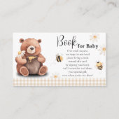 ハチミツとクマのベビー赤ちゃんシャワー エンクロージャーカード (正面)