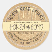 ハチミツとクラフトの蜂蜜 ラウンドシール (正面)