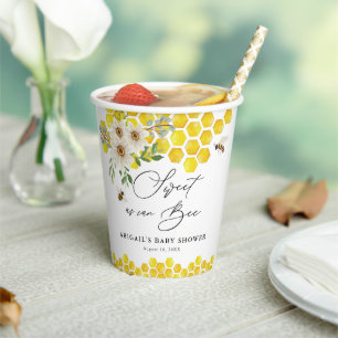 ハチミツとデイジーは甘いCan Bee Baby Shower 紙コップ