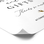 ハチミツとデイジーカードとギフトシャワー表示 ポスター (角)