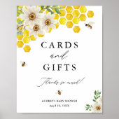ハチミツとデイジーカードとギフトシャワー表示 ポスター (正面)