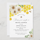 ハチミツとデイジーブライダルシャワー 招待状 (正面)