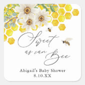 ハチミツとデイジー スクエアシール (正面)