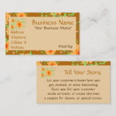 ハチミツとトーストのアーモンド花の名刺 割引カード (正面/裏面)