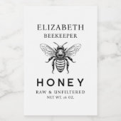 ハチミツとハチのラベル フードラベル (シングルラベル)