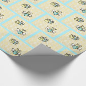 ハチミツとハニカムベビーシャワーまたは誕生日 ラッピングペーパー (角)