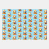 ハチミツとハニカムベビーシャワー ラッピングペーパーシート (正面3)