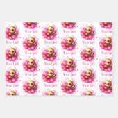 ハチミツとハニカムベビーシャワー ラッピングペーパーシート (正面2)