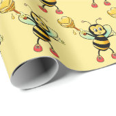 ハチミツとハート ラッピングペーパー (ロールコーナー)