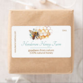 ハチミツと櫛ラベル ラベル (インサイチュ)