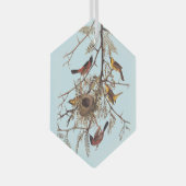 ハチミツのイナゴに生息するオードボンの果樹園オリオール ガラスオーナメント (正面右)