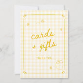 ハチミツのブライダルシャワーカードとギフトを見つけた 招待状 (正面)