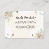 ハチミツのベビーとハチミツの赤ちゃんシャワーのための本 エンクロージャーカード (正面)