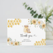 ハチミツのベビーシャワー サンキューカード (スタンド正面)