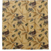 ハチミツのレンチとコーン シャワーカーテン (正面)